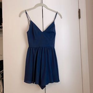 Kimchi Blue (Urban Outfitters) blue strapped romper